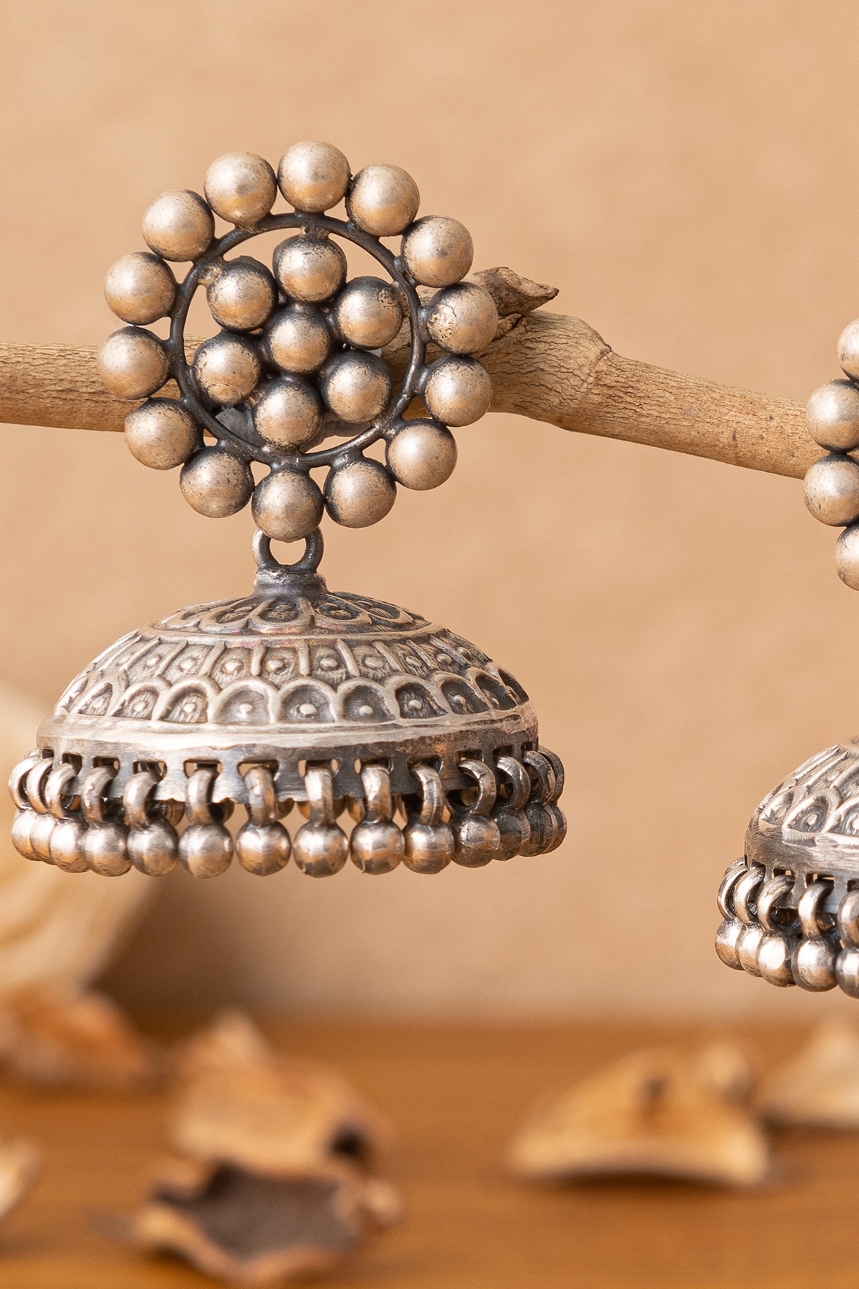 Maya - Shiny Silver Jhumka | Gulaal Ethnic Indian Designer Jewels | Buy  Earrings Online | Pan India and Global Delivery – Gulaal Jewels